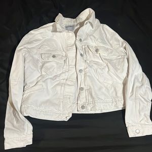 White jean jacket